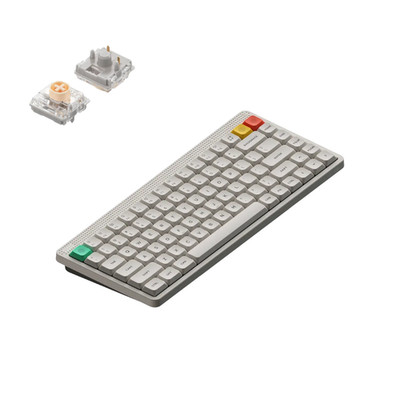 NuPhy Node75 Kabellose Mechanische Tastatur QWERTY Low / Lunar Weiß / Blush nano