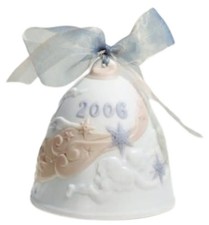 Lladro Christmas Bell Glazed 2006 Ornament