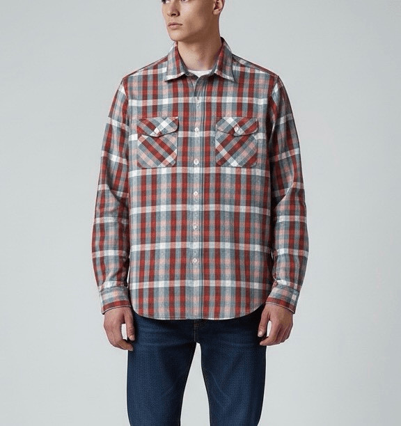 J. Crew Mid Weight Men’s Plaid Long Sleeve Button… - image 1