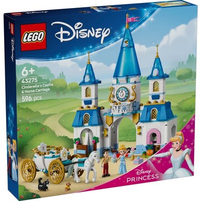LEGO  Disney Princess  43275 Cinderellas Schloss und Pferdekutsche