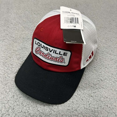 #ad Louisville Cardinals Hat Cap Mens Extra Large Adidas Trucker Dad VillE NWT $16.45