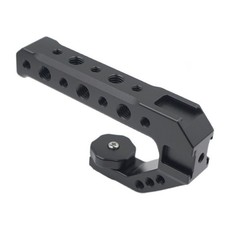 Metal Cheese DSLR Camera Rig Top Handle Three Cold Shoe Adapter Mount Grip