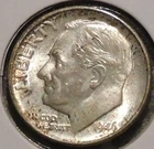 Silver Dime - Roosevelt - 1946-D (Some spotty tarnish) [Set break]