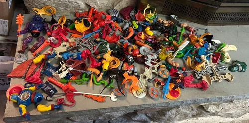 Vintage MOTU He-Man Action Figure Weapons Parts Lot Mattel 1980s!
