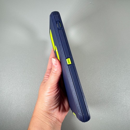 Case for Moto G Stylus 5G 2021 - Blue & Lime Green w/ Holster Clip | Dual Layer - Picture 11 of 21