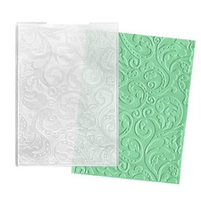 ALIBBON Lace Leaves Background Plastic Embossing Folders for Card Vine 