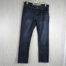 Flypaper Jeans Mens 34x32 Blue Straight Leg Denim Pockets Casual