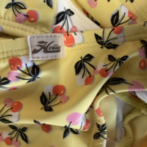 Hobie NWT Girls 16 Yellow Cherry Print Bikini Set W48 - Picture 12 of 12