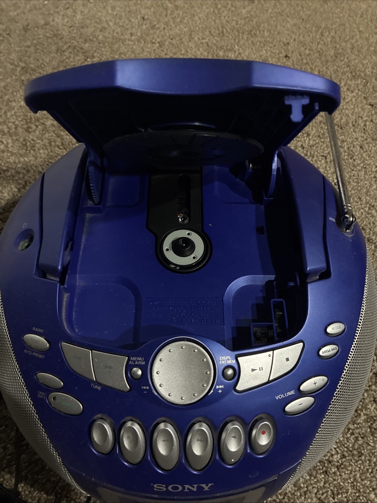 Sony CFD-E75 Portable Boombox CD Cassette Player AM/FM WORKING (NO REMOTE) GOOD