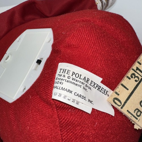 De Colección Polar Express Sello Peluche Hablando Santa Claus Campana Magia de Navidad - Imagen 12 de 17