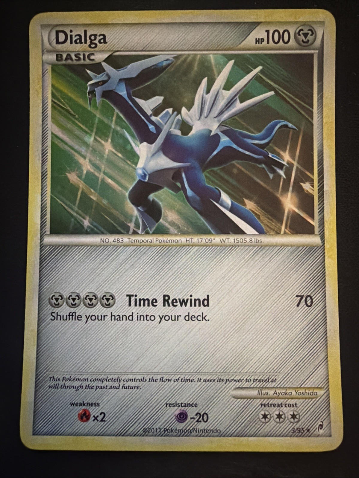 Dialga Holo Rare Pokemon TCG Call of Legends Series 3/95 LP