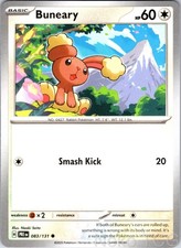BUNEARY 083/131 COMMON PRISMATIC EVOLUTIONS POKEMON NM