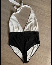 Women's Plus Size One Piece Swimsuit Black/White Size 2X New with Tags