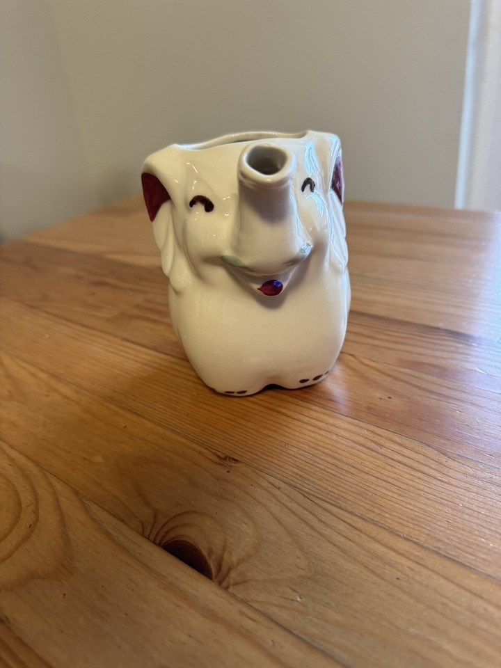 Vintage Shawnee Pottery Elephant Creamer Pitcher USA MCM Coffee
