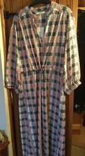 NEXT , PINK CHECK , HEAVIER , SHIRT DRESS, MIDAXI, L , 16/18 BNWT