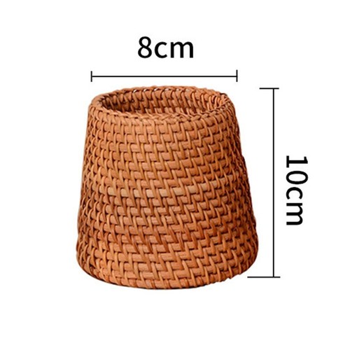 Cosmetic Holder Hand Woven Pen Holder Stationery Container Tableware Holder - Picture 2 of 15