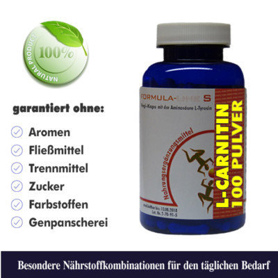 l carnitin pulver testsieger L-Carnitin 100g Pulver - Beste HANNES' Qualität