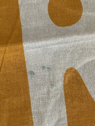REI COOP bandana Trail Supplies Geometric Marigold Beige Scarf 100% Cotton READ - Picture 4 of 9