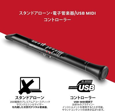 Akai Pro EWI Solo Electronic Wind Instrument With Built-in