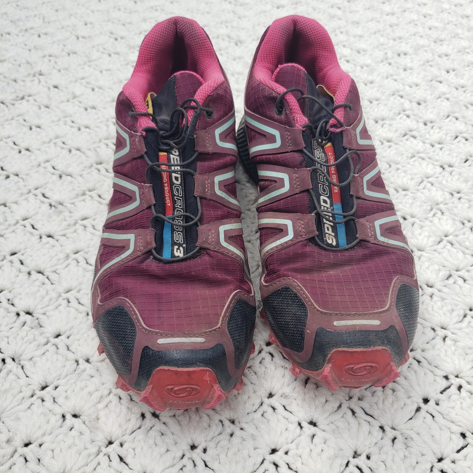 Scarpe da corsa Salomon da donna Speedcross 3 viola per escursionismo trail US 8