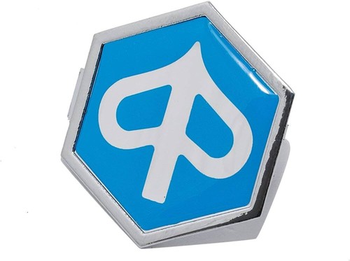 Piaggio logo emblem front sign for hexagon zip NRG SKR 50 125 150 180 - 第 1/6 張圖片