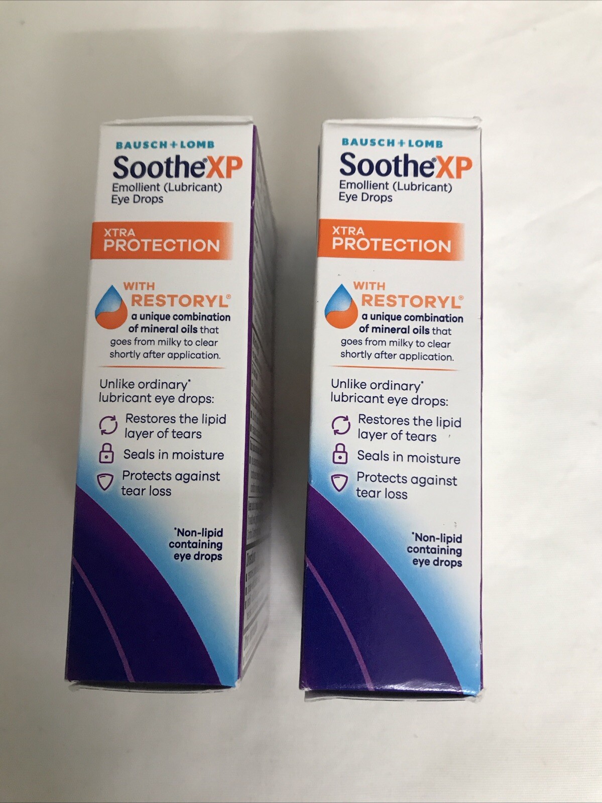 Bausch & Lomb Soothe Xp Lubricating Eye Drops 0.5oz - Pack of 2 Exp 2026+