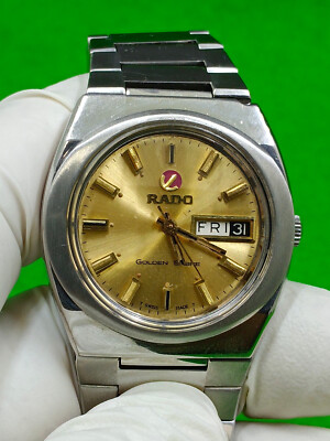 vintage RADO GOLDEN SABRE watch Automatic 17 Jewels Day / Date
