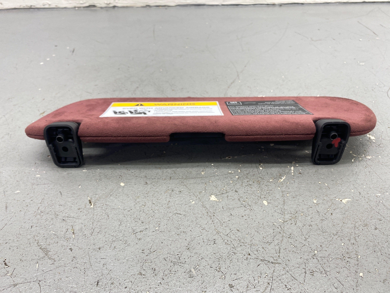2020-2023 MCLAREN GT FRONT RIGHT PASSENGER OVERHEAD SUN VISOR BAROLA RED OEM
