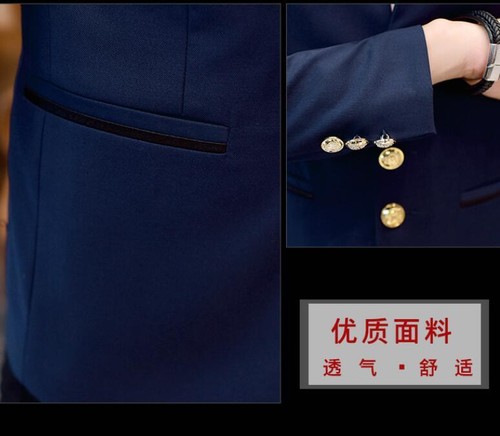 New Men's Chinese Tunic Slim Fit Jacket Casual Formal Business Wedding Suit Coat - Picture 7 of 21