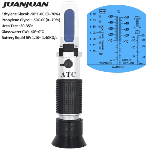 4 in 1 Car Automotive Refractometro Antifreeze Battery Fluid Refractometer Urea - Picture 11 of 12