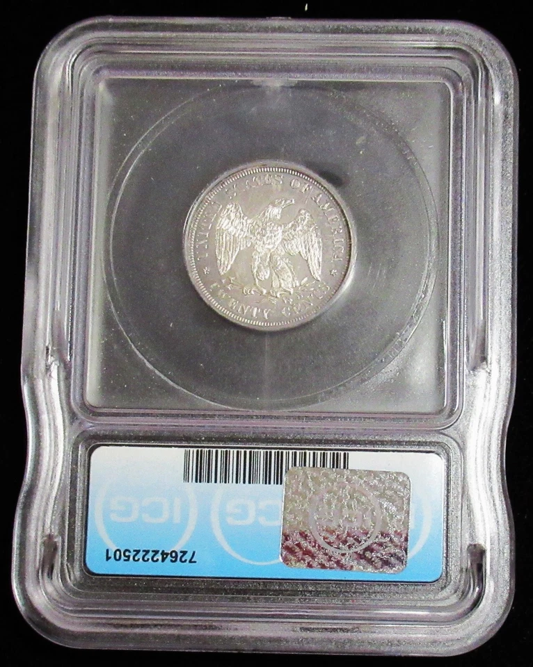 1876 20C PR63 ICG. PROOF. BF-3, R.4. RARE - Image 4 of 4