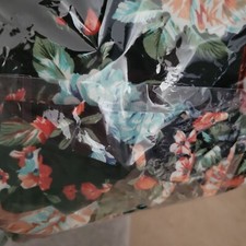 Newborn Girl Swaddle And Headband Set Black With Fall Flowers - Newborn Photos