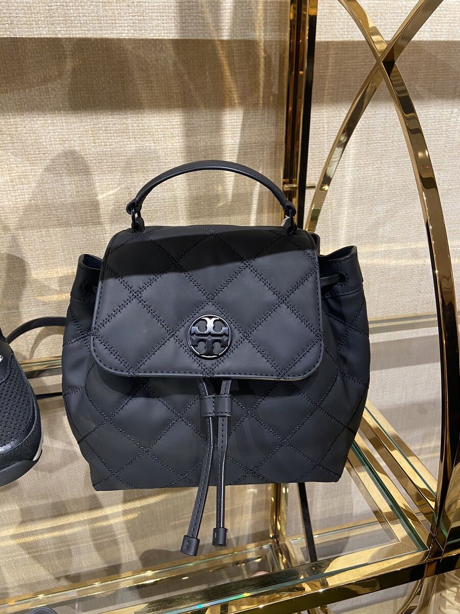 Tory Burch Willa 145276 Backpack Matte Black | eBay Tory Burch Willa 145276 Backpack Matte Black | eBay