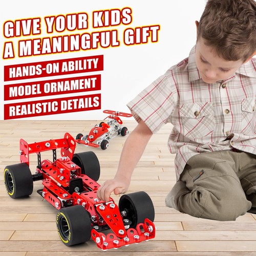 PANPAPA Car Building Kits for Boys 8-12Building Cars Metal Erector SetRacing ... - Picture 4 of 7