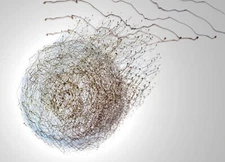 Carlo Guidetti Photo Original On Sheet Metal Certified 19 11/16X27 5/8in 2015