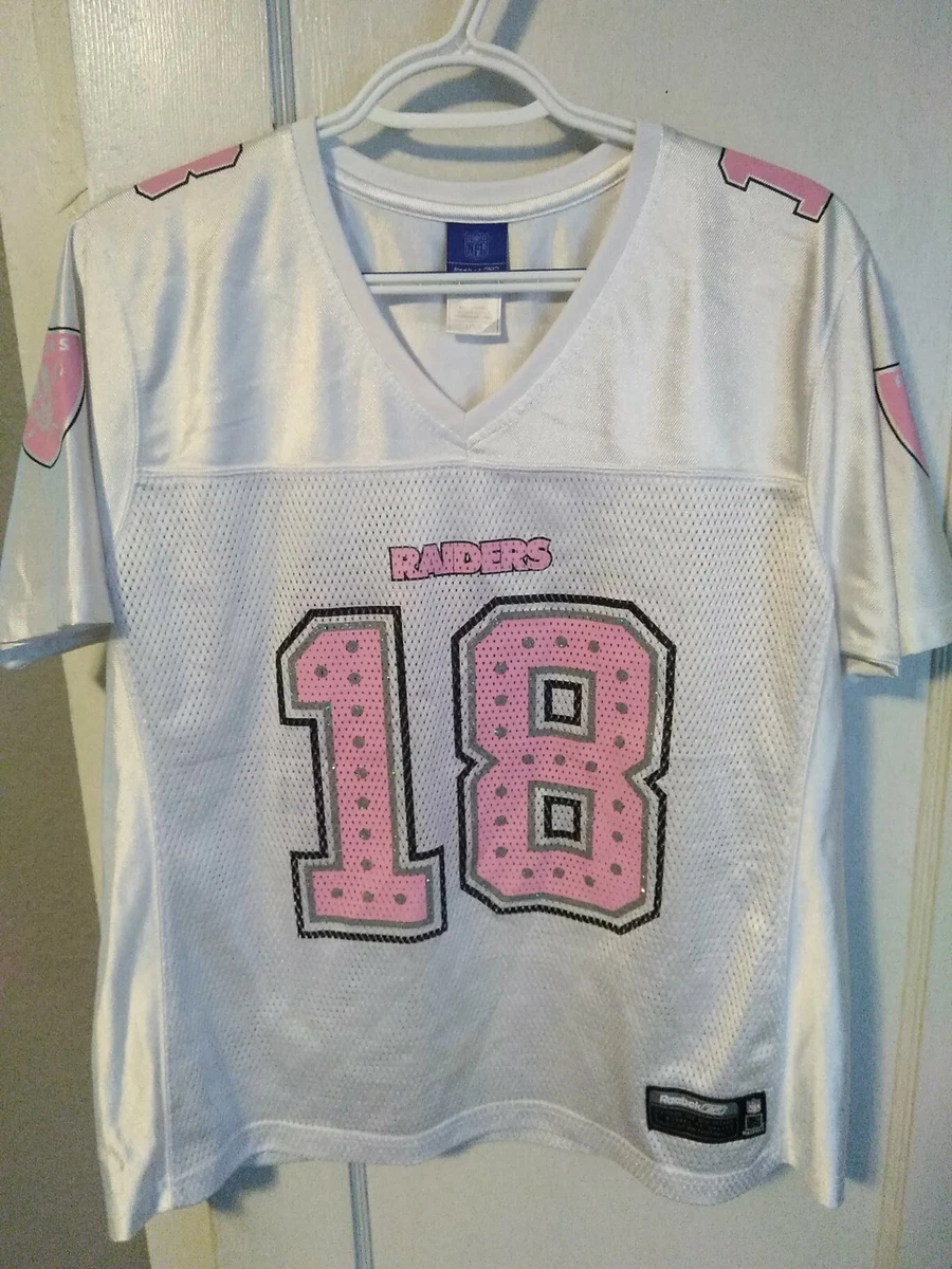 Oakland Raiders 18 Randy Moss NFL Reebok Jersey Rare Colors