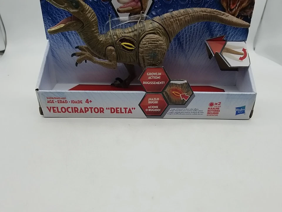 Jurassic Park World Growler Velociraptor Delta (2015) Hasbro Toy NEW FASTSHIP  - Image 3 of 4