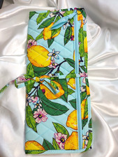 Vera Bradley's ICONIC CURLING  FLAT IRON COVER in LEMON GROVE Pattern, NWT