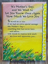 Blue Mountain Arts Mother's Day Card "We Want To Let You Know How Much We..."