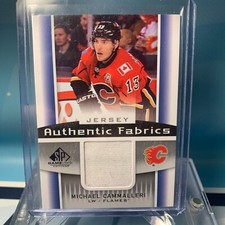 2013-14 SP Game Used #AF-MC, MIKE CAMMALLERI 🔥🔥🔥 Authentic Fabrics Jersey
