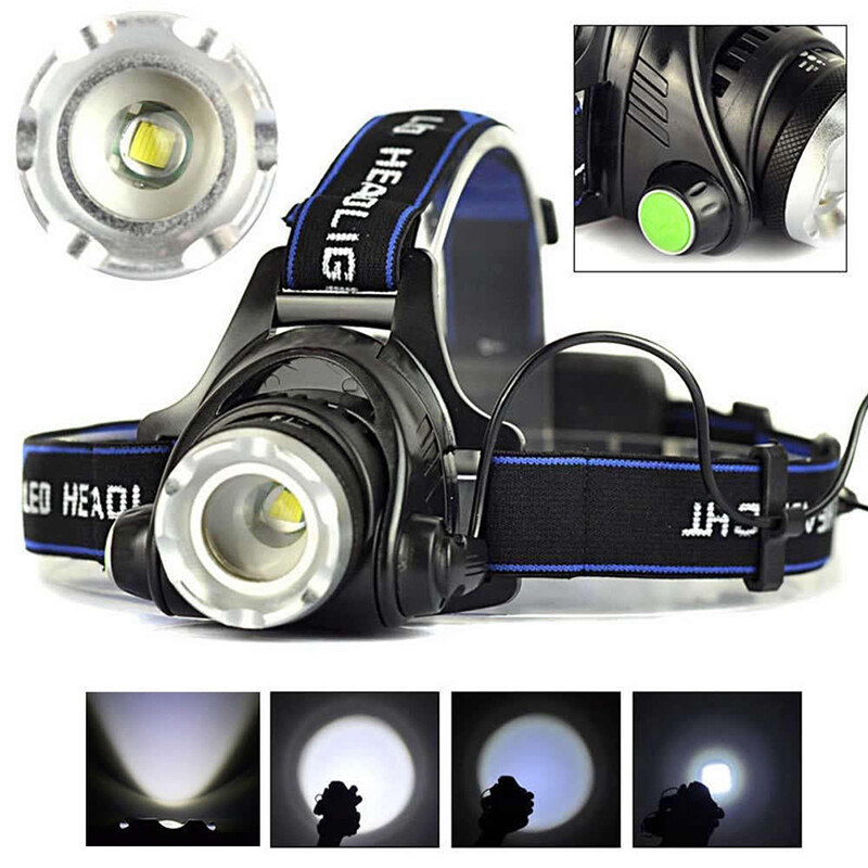 12000LM XM-L XML T6 LED Headlamp Headlight flashlight 18650 head light ...