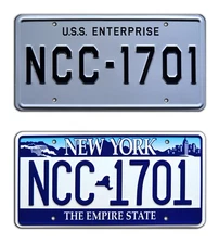 Star Trek + Heroes | George Takei | NCC-1701 | Metal Stamped License Plates