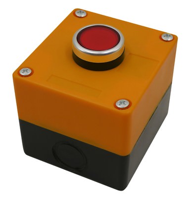Push Button Switch Momentary 22mm 7/8'' with 1-Hole Switch Box + Push Button