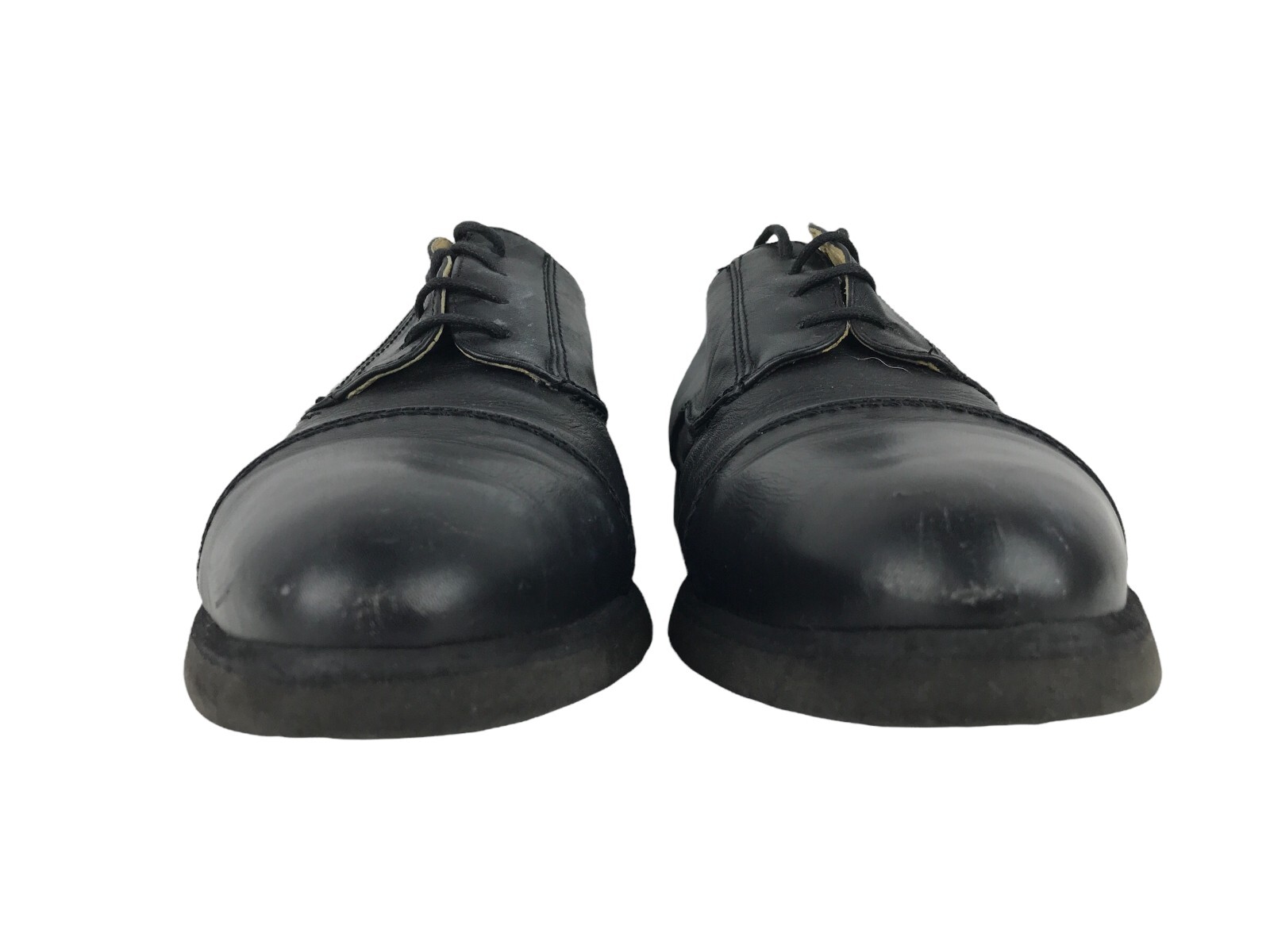 SAOLA Scarpe eleganti derby stringate Cable & Co. da uomo in pelle nera con punta tonda taglia 9