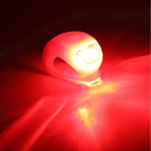 10X Fahrradlampe Fahrrad Licht Frontlicht Rücklicht Radlicht LED Silikon Lampe` - Bild 2 von 7