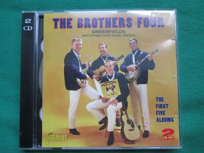 THE BROTHERS FOUR - GREENFIELDS - THE FIRST 5 ALBUMS - JASMINE - 2 X CD
