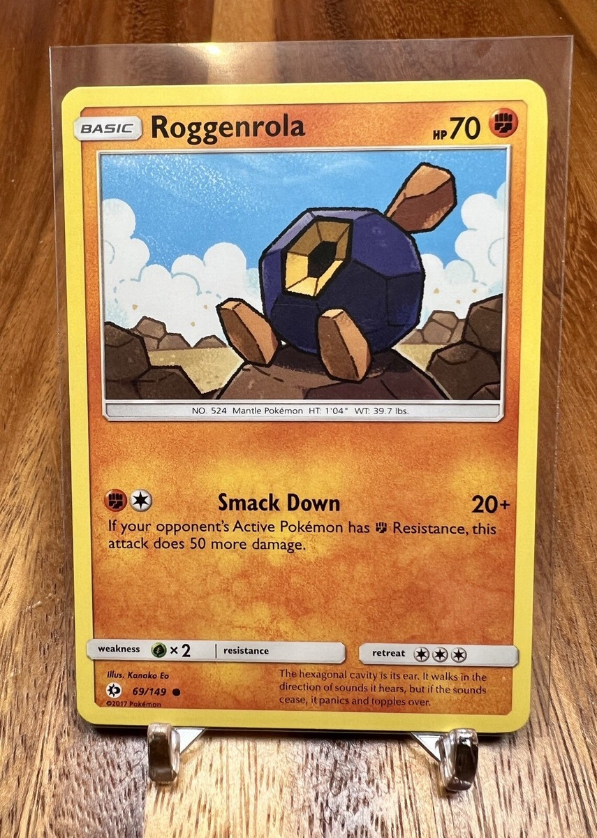 ポケットモンスター ムーン Roggenrola 69/149 Sun & Moon Pokemon Card NM | eBay