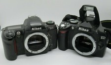 LOT OF 2 NIKON CAMERA BODY, 35MM SLR F65 DIGITAL SLR D40 6.1MP, UNTESTED