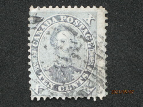 (4-scan)..1859 Canada Prince Albert, Sc#17a (violet) (lot#19/us/gb/qv/1861/1840)