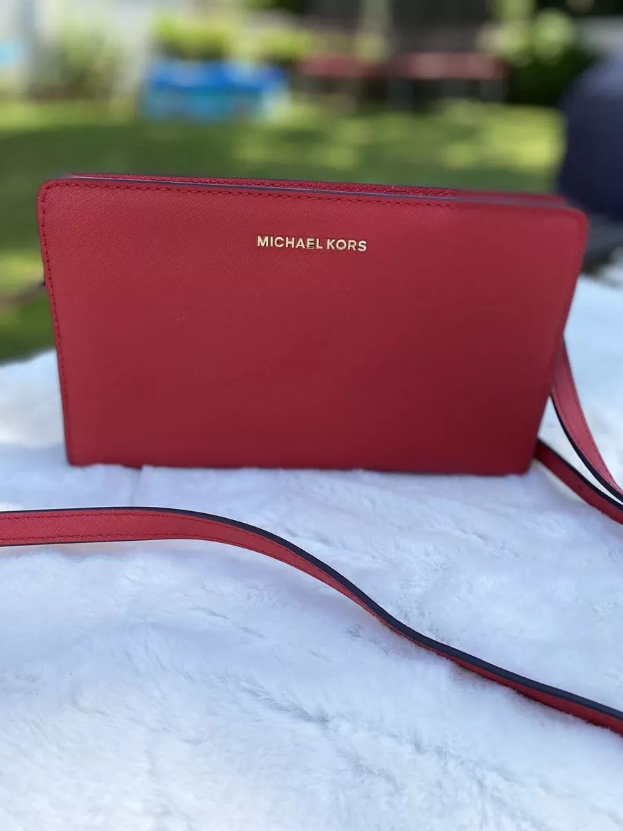 MICHAEL KORS JET SET TRAVEL LARGE CROSSBODY Bright Red Women Bag